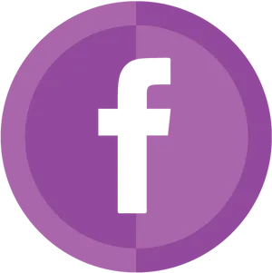 Facebook Logo Purple Circle PNG Image