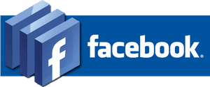 Facebook Logo3 D Effect PNG image with transparent background