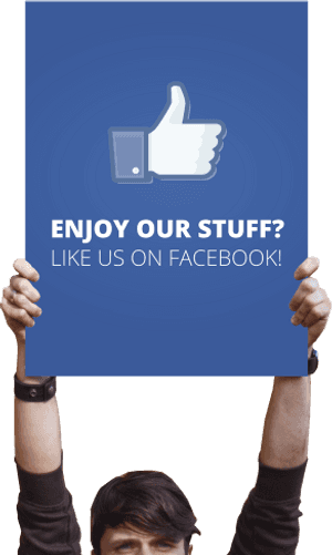 Facebook Promotion Sign Held Up PNG image with transparent background