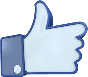 Facebook Thumb Up Icon PNG image with transparent background