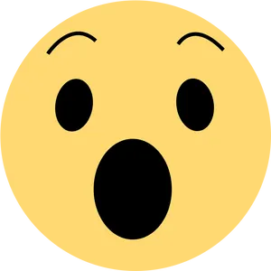 Facebook Wow Reaction Emoji PNG Image