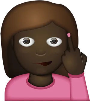 Facepalm_ Emoji_ Female_ Character PNG Image