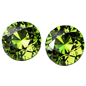 Faceted Peridot Jewel Png Mho PNG Image