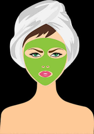 Facial Treatment Beauty Illustration PNG