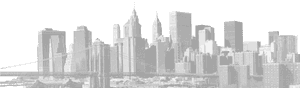Fade New York Skyline , Png Download - Brooklyn Nueva York Png, Transparent Png PNG image with transparent background