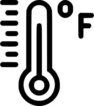 Temperature Thermometer Reading Fahrenheit Measurement - Transparent Temperature Icon Png, Png Download PNG image with transparent background
