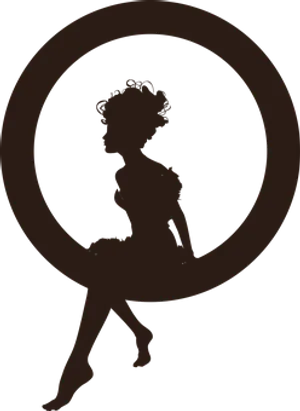 Fairy Silhouette Profile PNG Image