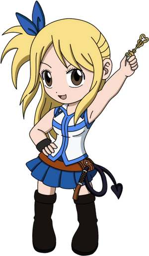 Fairy Tail Chibi Cliparts - Lucy Fairy Tail Chibi, HD Png Download PNG image with transparent background