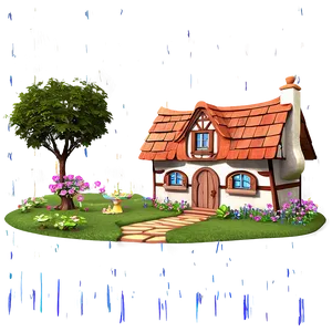 Fairy Tale Cottage Scene Png 31 PNG Image