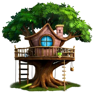 Fairy Tale Tree House Png Qqn33 PNG Image