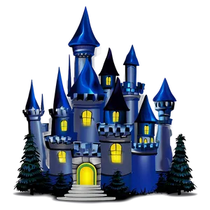 Fairytale Castle Night Png Fkp17 PNG Image