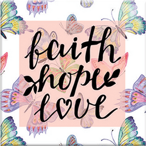 Faith Hope Love Pink, HD Png Download PNG