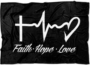 Faith Hope Love Blanket Throw Cozy Soft Gift Men's - Religious Coffee Cup Sayings, HD Png Download PNG