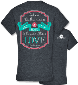 Sc Classic Faith Hope Love - Active Shirt, HD Png Download PNG