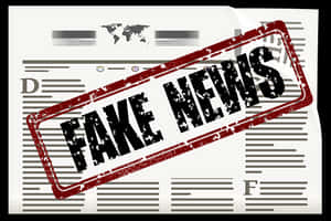 Fake News Stamp On Document PNG with transparent background