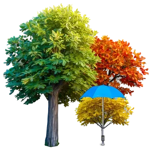 Fall Trees Against Blue Sky Png Mli77 PNG Image