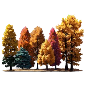 Fall Trees Against Blue Sky Png Yco18 PNG Image