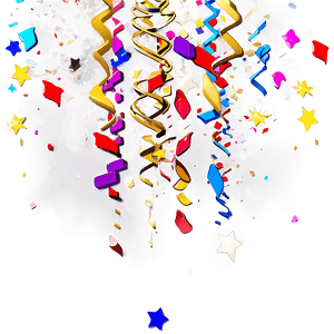 Falling Confetti PNG npn PNG image with transparent background