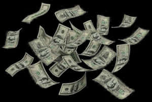 Falling Dollar Bills PNG