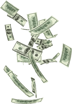 #money #bands #stacks #racks #bandz #dinero #деньги - Cartoon Money Stack Transparent, HD Png Download PNG