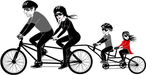 Cycle Clipart Person - Family Bike Ride Png, Transparent Png PNG with transparent background