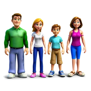 Family Cartoon Characters Png 91 PNG Image