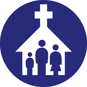 Church Icon With People Png, Transparent PNG with transparent background