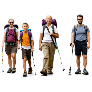Family Hiking Day PNG cbs PNG image with transparent background