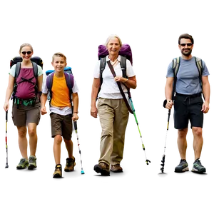 Family Hiking Day Png Cbs PNG Image