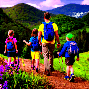 Family Hiking Day PNG fqx80 PNG image with transparent background