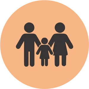 Family Silhouette Icon PNG Image