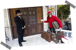 Fancy A Night With Banksy Your Dream Just Got True - Porter Hotel Monkey, HD Png Download PNG image with transparent background