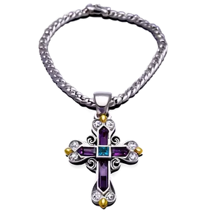 Fancy Cross Jewelry Design Png Ppt15 PNG Image