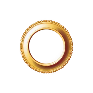 Fancy Golden Circular Border Png 23 PNG Image