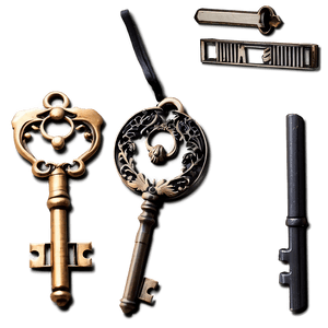 Fancy Keys PNG eet PNG image with transparent background