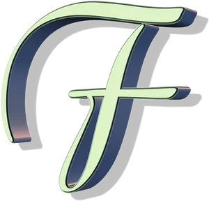 Fancy Letter F Design PNG Image