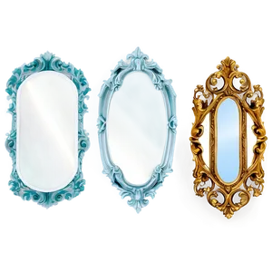 Fancy Mirror Frame Png 06132024 PNG Image