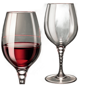 Fancy Red Wine Glasses PNG hvo PNG