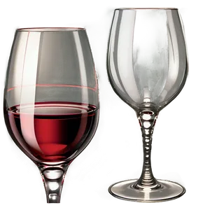 Fancy Red Wine Glasses Png Hvo PNG Image