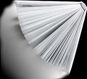 Fanned Open Book Pages PNG image with transparent background