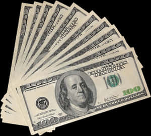 Fanof100 Dollar Bills PNG