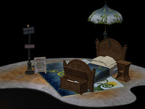 Fantasy Bedroom Concept Art PNG with transparent background