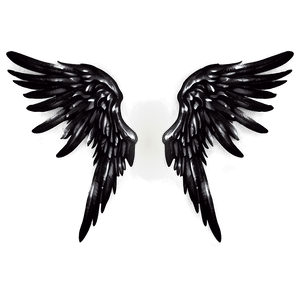 Fantasy Black Angelic Wings PNG 06232024 PNG with transparent background