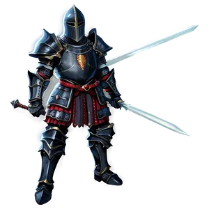 Fantasy Black Knight Art Png Ilm PNG Image