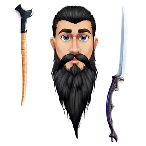 Fantasy Cartoon Beard Png Xut PNG Image