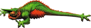 Fantasy Chameleon Creature PNG Image