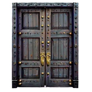 Fantasy Closed Door Art Png 25 PNG Image