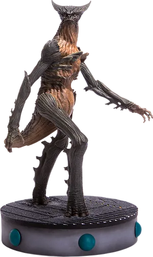 Fantasy Creature Statueon Display PNG Image