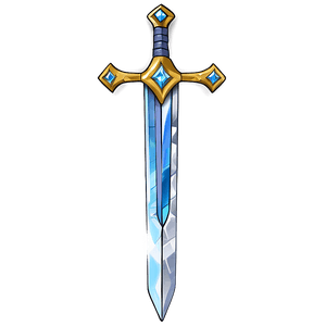 Fantasy Diamond Sword Drawing PNG xfs PNG
