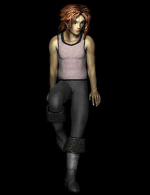 Fantasy Elf Character Render PNG image with transparent background